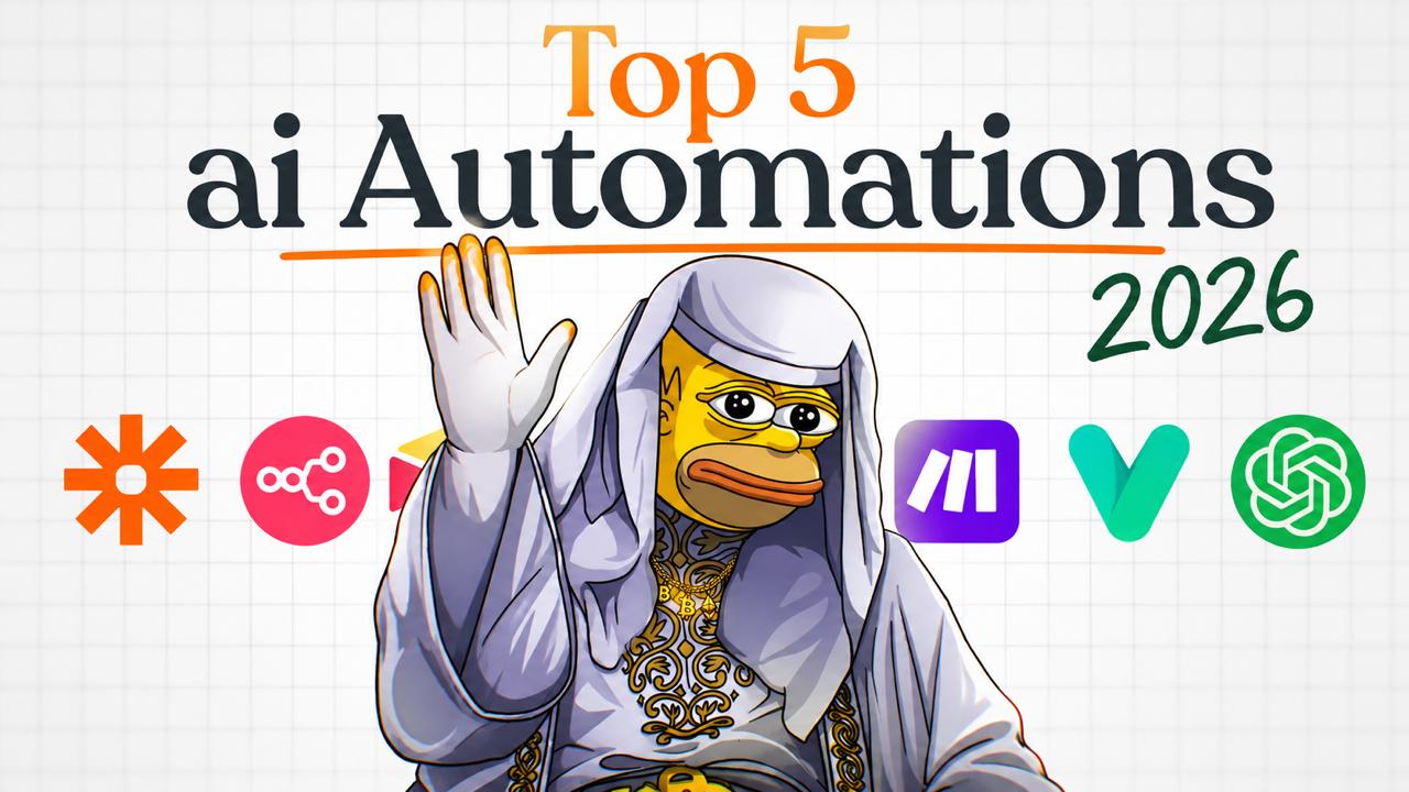 Homer channel creative about five AI automations for 2026
