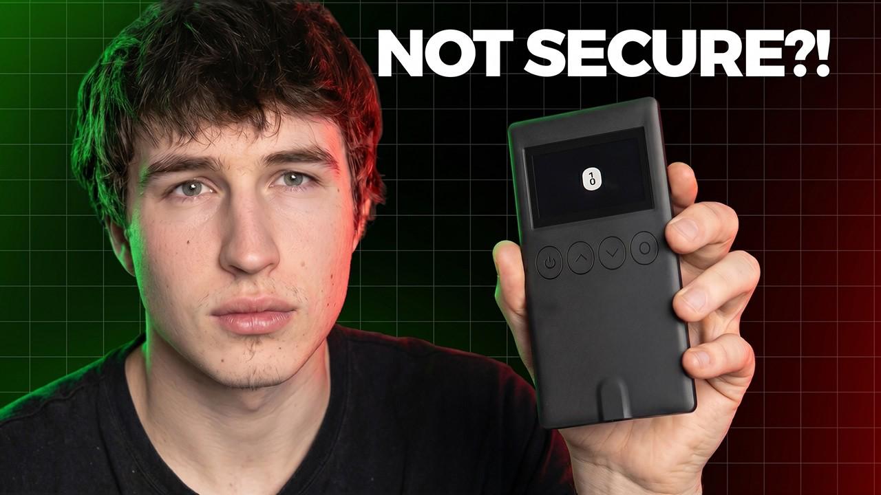 Creator holding a hardware wallet